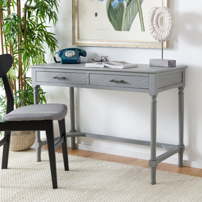 Handler 2-Drawer Writing Desk with Shelves