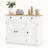 Distressed White Sideboard Cabinet-799895634