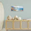 Giclée encadrée bord de plage aux tons bleus, design par Heidi Kuntz-808210879-808210873