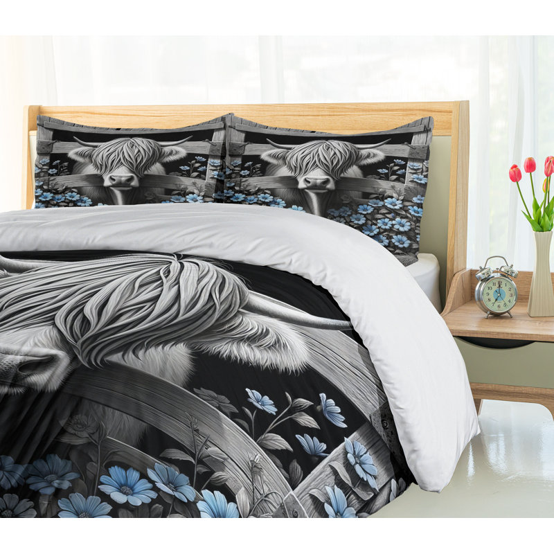 Rustic Duvet Cover, King Duvet Cover + 2 Standard Shams