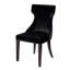 Chaise d'appoint en velours de hêtre rembourrée Reine-22569071