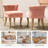 Modern Tufted Velvet Side Chair with Solid Wood Legs-696709280
