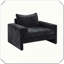 Fauteuil rembourré avec accoudoirs larges-1242763374