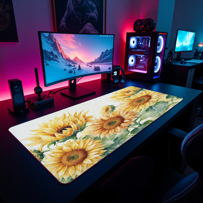 Polyester Desk Pad, 14.4x12.1