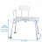 Shower Bench with Bakcrest and Arm