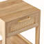 Table de bout en rotin 15,75 po avec tiroir