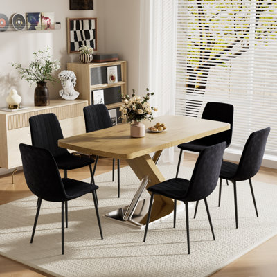 Rectangular Extendable Dining Table set