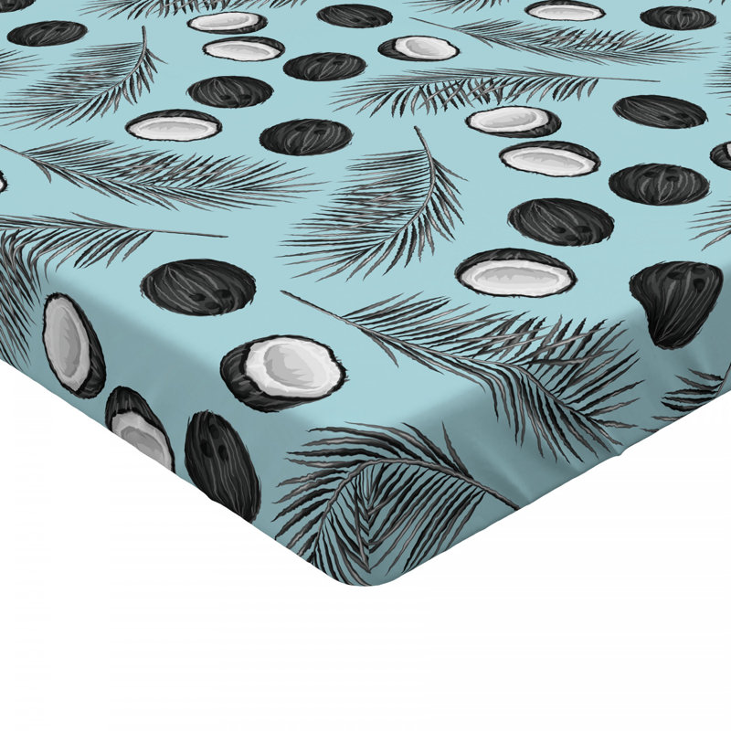 Microfiber Floral Fitted Sheet, Full Fitted Sheet