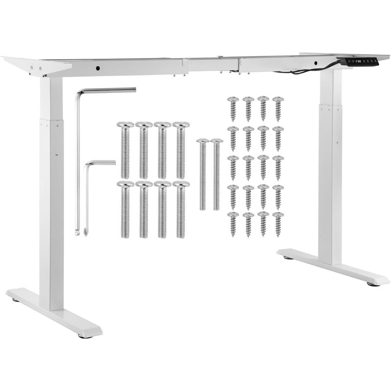 Mekhya Adjustable Metal Base Standing Desk Converter, 40.06" H x 70.08" W x 22.83" D