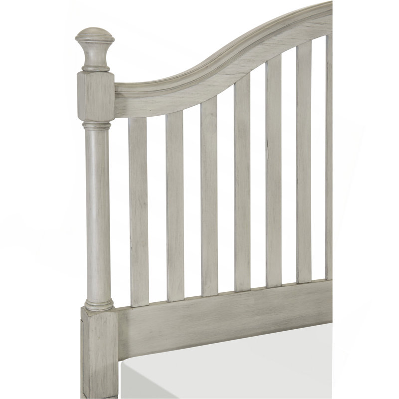 Lit California King de style ferme moderne, tête et pied de lit à lattes massives, mobilier de chambre en bois, 1 pièce