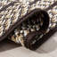Tapis ivoire / brun tressé à la main Georgina-21304829