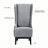 Janayiah Modern Upholstered Wing Back Dining Chair, High Back Side Chair-51473006