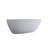 59" Solid Surface Matte Tub, Freestanding Solid Surface Resin Stone Bathtub Solid Surface Matte White Soaking Tub Free Standing Tub With Overflow And Pop-Up Drain, Matte White
