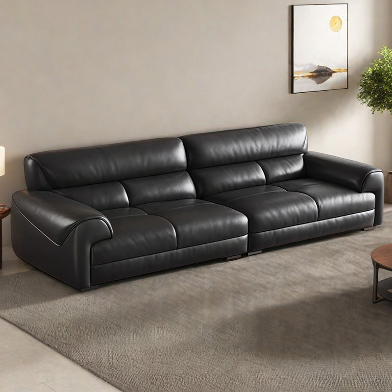 Canapé simple moderne de style rétro, H 32,28 po x l 133,85 po x P 39,37 po, 5