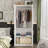 Elegant White Wardrobe With Golden Handles, Large Capacity With Multi-Function Storage Solutionsproduct Title:Modern Entryway Cabinet With Spacious Drawers - Sleek Design