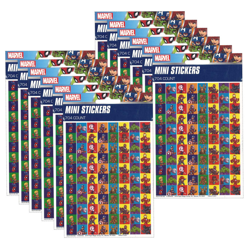 Mini-autocollants Marvel Super Hero Adventure