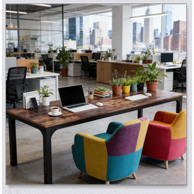 Stylish and Durable Executive Computer Desk, Perfect for Home or Office with Spacious Work Surface and Sturdy Construction