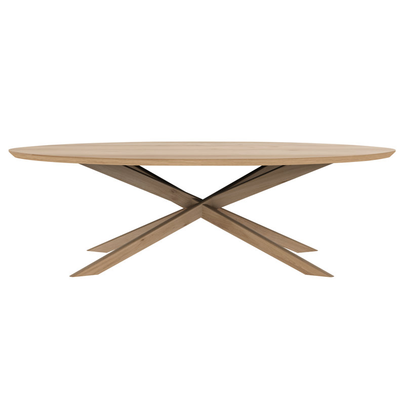 Mikado Solid Wood Coffee Table, Oak, 16" H x 56.3" L x 26.4" W