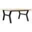 Coffee Table Y-Frame Solid Wood Pine And Steel-1327645774