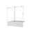 6063 Frameless One Fixed And One Shifted Shower Door, 70MM 304 Stainless Steel Large Pulleys With Adjustable Soft Closing Function,With Nano Easy Cleaning,Stick Explosion-Proof Menbrance-113931020