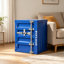 Table de chevet avec rangement en fer, tablette de séparation fixe non réglable, armoire industrielle à porte verrouillable en métal rétro pour dortoir, garage et appartement urbain-1260958209