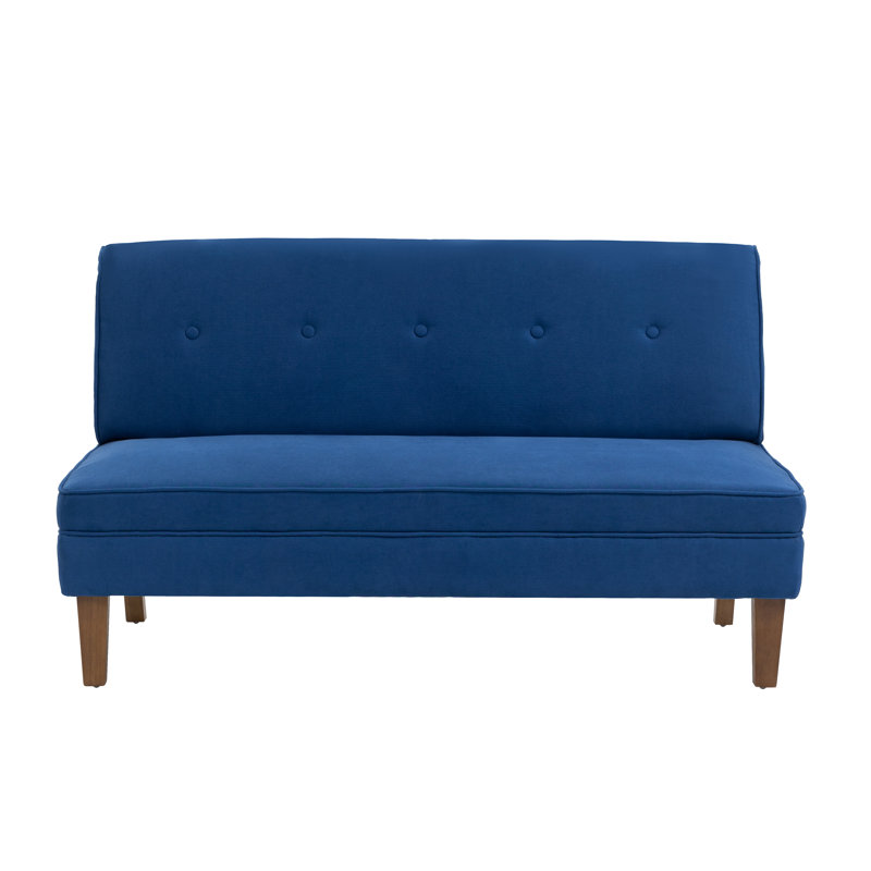 Causeuse Anjeza, Mélange de polyester bleu