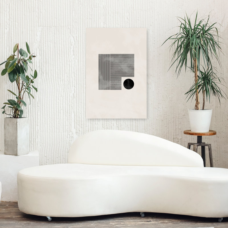 Art contemporain abstrait géométrique, H 36 po x l 24 po