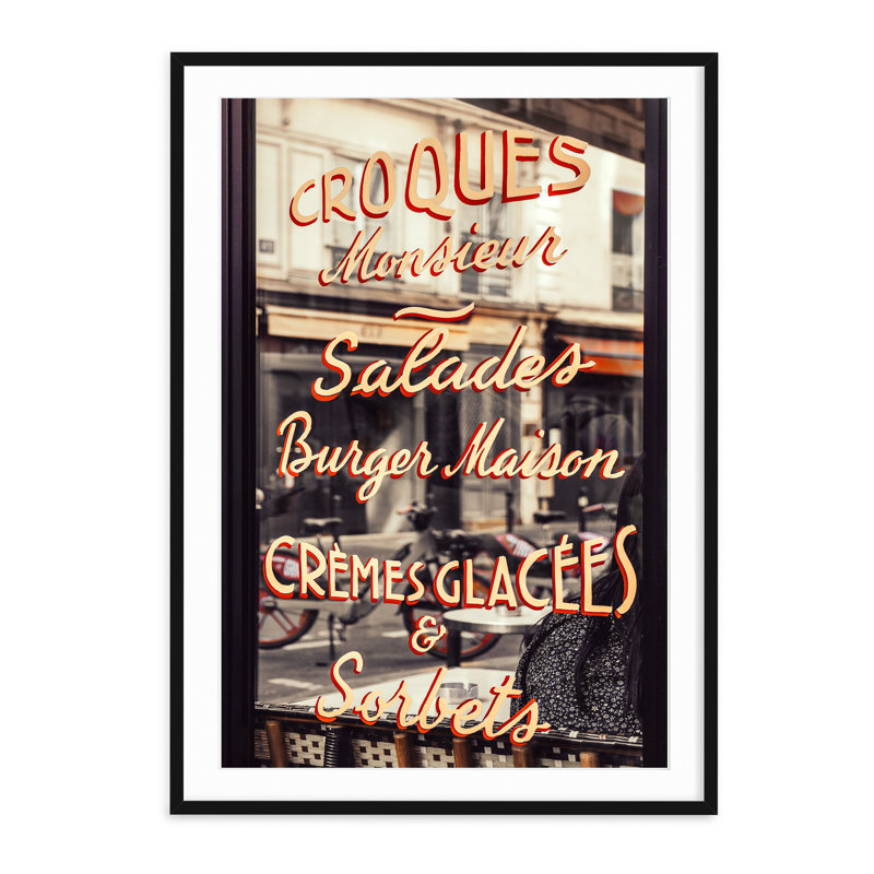Paris Bistro, 40" H x 29" W, Black
