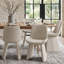 Ensemble de table de salle à manger extensible 72-104 "en placage de bois avec chaises entièrement rembourrées-846999641