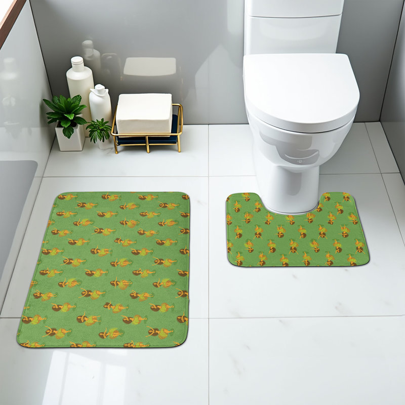  Ensemble de tapis pour salle de bain Hawaii 2 pièces
