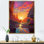 «Dreamscape Sunrise Over Rainbow Mountain River», reproduction sur toile