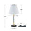 22"H Modern Table Lamps for Bedroom, Black Bedside Nightstand Lamp with Pull Chain, for Living Room Office( Set of 2)-1688050625