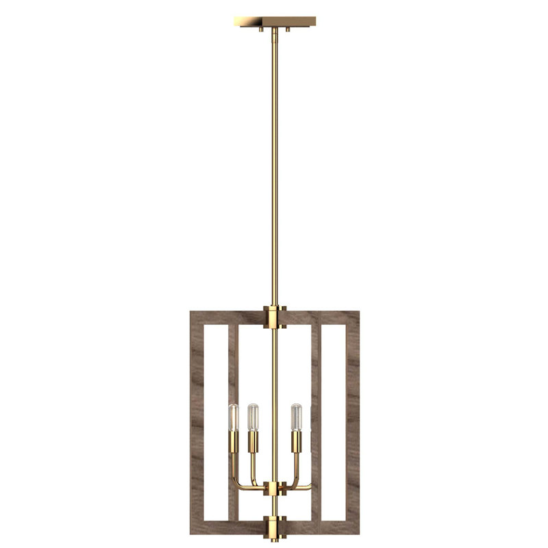 Lustre candélabre carré 4 lumières