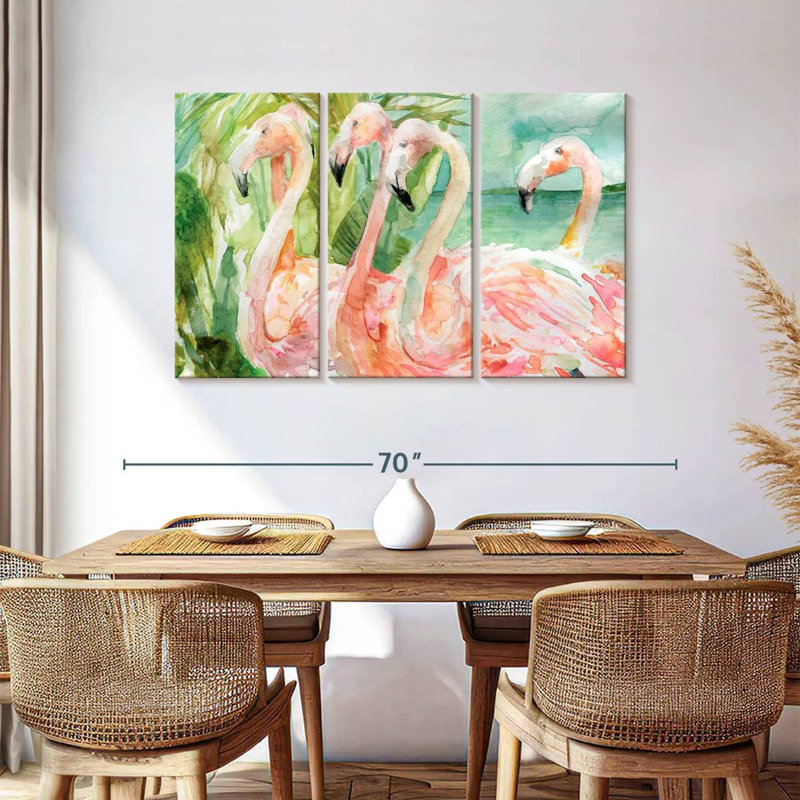 Brampt Slender Pink Ladies, 36" H x 57" W