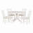 Roane 5 - Piece Extendable Dining Set with Round Extendable Dining Table and 4 Upholstered Dining Chairs-2124763683-2124763681-2124763680