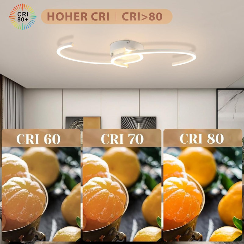 LED Semi Flush Mount, Stainless Steel