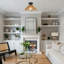 1- Light Rattan Flush Mount