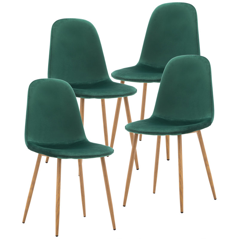 Chaise d'appoint Avion, Velours vert