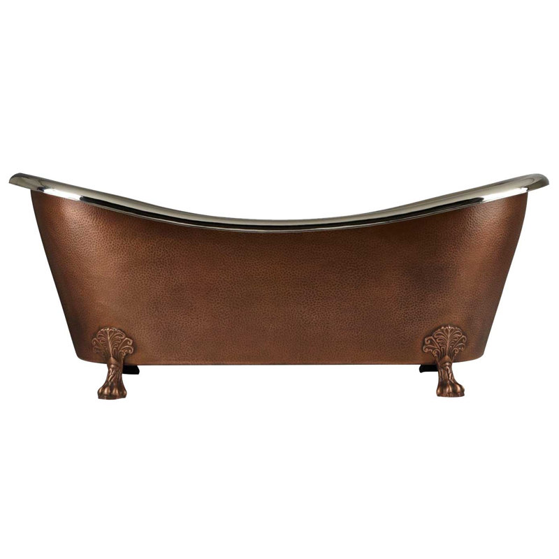 1828mm x 812mm Freestanding Soaking Copper Bathtub