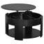 Table basse ronde à plateau relevable avec rangement dissimulé et tablette-883004275
