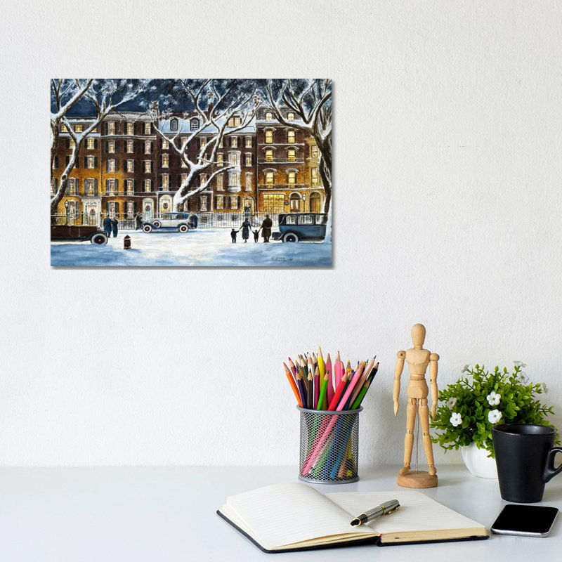 Beacon Street by Stanton Manolakas - Wrapped Canvas Print, 20.32 cm H x 30.48 cm W