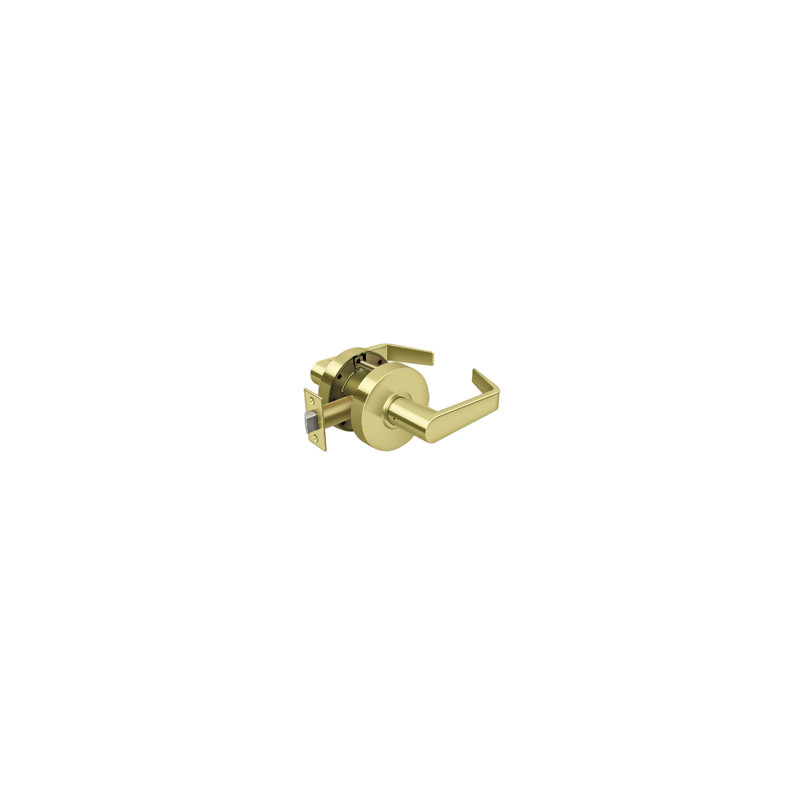 Door Lever, Polished Brass
