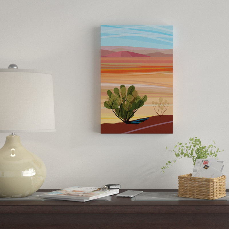«Mojave Desert Vertical», impression sur toile, H 18 po x l 12 po x P 1,5 po, Pas de tapis, Toile tendue
