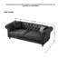 3+3 Seater Sofa Set Chesterfield ‌Tech Fabric Sofa,High-Tech Fabric Roll Armrest Sofa,Upholstered Mid Century Modern Couch,3 Seat+3 Seat Combo Couch-1614400796
