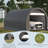 Outsunny 10' X 16' Carport-112831180-112831181