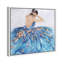 «Blue And Festive», élégante princesse robe glamour sur toile bleue pour chambre