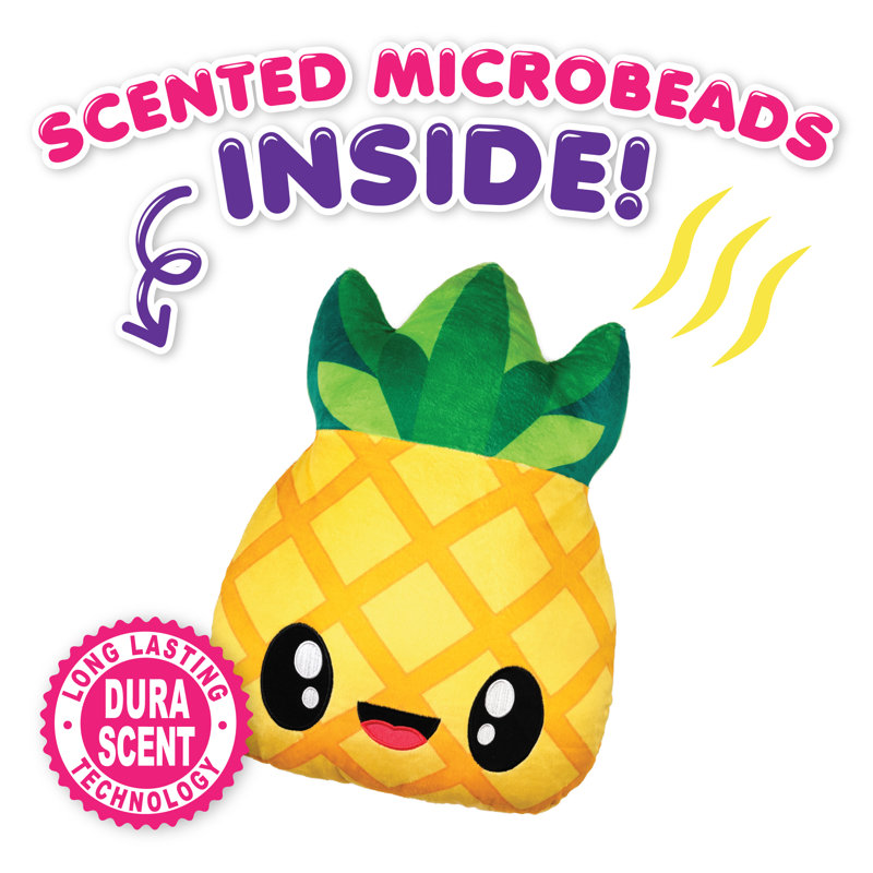 Pineapple Scented Plush Throw Pillow for Kids