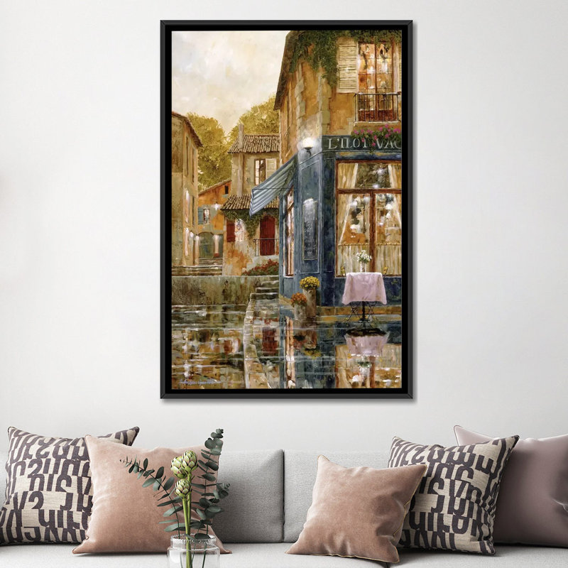 « missing you », reproduction sur toile, H 26 po x l 18 po x P 1,5 po, Toile avec cadre noir, Pas de tapis