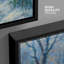 «Blue Winter Forest Path», reproduction d'art encadrée sur toile encadrée-674259608-674259609