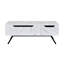 Table basse blanche avec plateau relevable-385152301